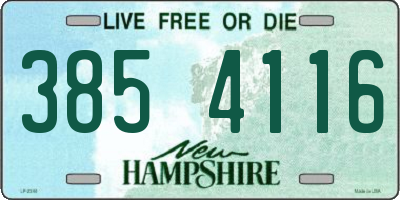 NH license plate 3854116
