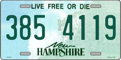 NH license plate 3854119