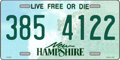 NH license plate 3854122