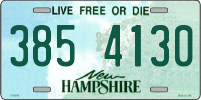 NH license plate 3854130