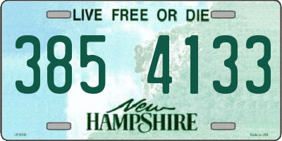 NH license plate 3854133