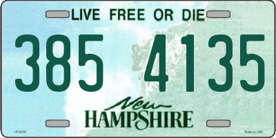 NH license plate 3854135