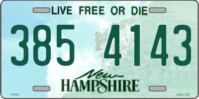 NH license plate 3854143