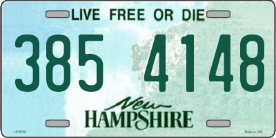 NH license plate 3854148