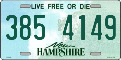 NH license plate 3854149