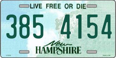 NH license plate 3854154