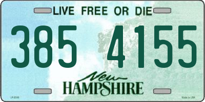 NH license plate 3854155