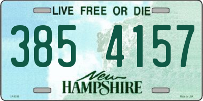 NH license plate 3854157