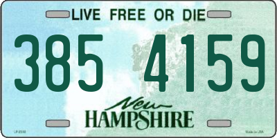 NH license plate 3854159