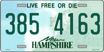 NH license plate 3854163