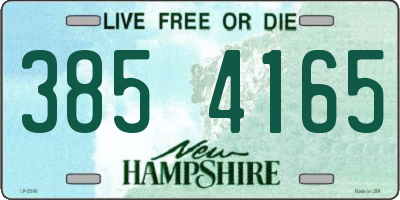 NH license plate 3854165