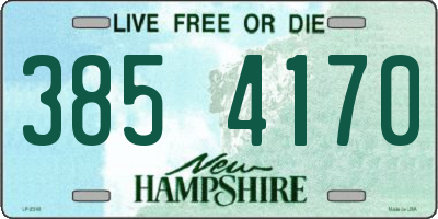 NH license plate 3854170