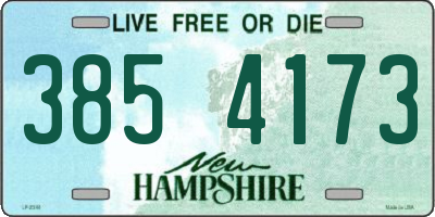 NH license plate 3854173