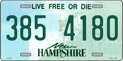 NH license plate 3854180