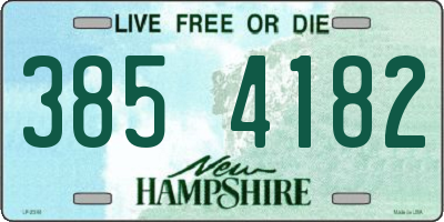 NH license plate 3854182