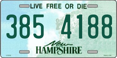 NH license plate 3854188