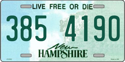 NH license plate 3854190