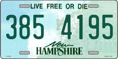 NH license plate 3854195