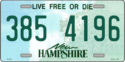 NH license plate 3854196