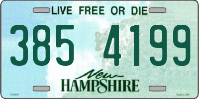 NH license plate 3854199