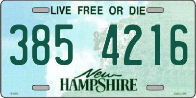 NH license plate 3854216