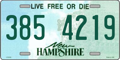 NH license plate 3854219