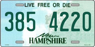 NH license plate 3854220