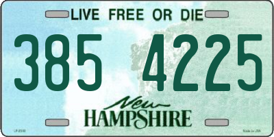 NH license plate 3854225