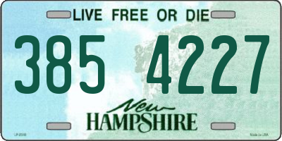 NH license plate 3854227