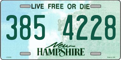 NH license plate 3854228