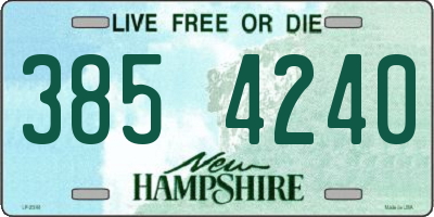 NH license plate 3854240