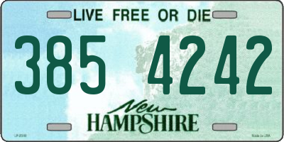 NH license plate 3854242