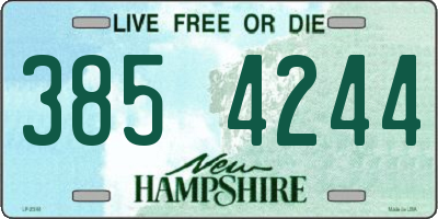 NH license plate 3854244