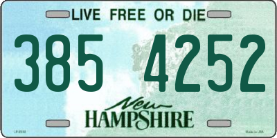 NH license plate 3854252