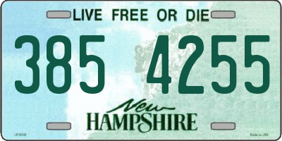 NH license plate 3854255