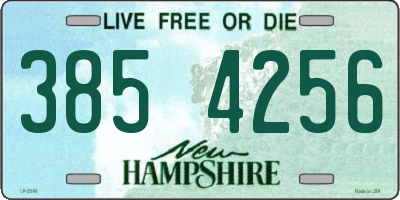 NH license plate 3854256