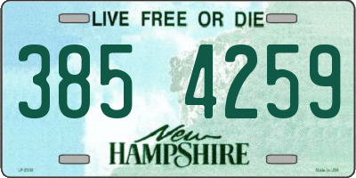 NH license plate 3854259