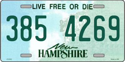 NH license plate 3854269