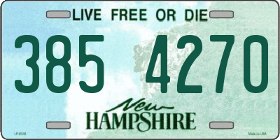 NH license plate 3854270