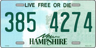 NH license plate 3854274