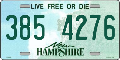 NH license plate 3854276