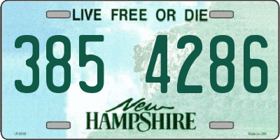 NH license plate 3854286