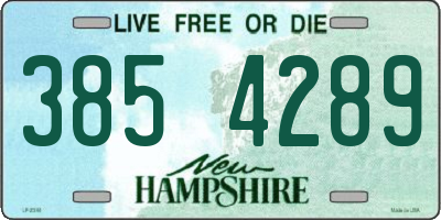 NH license plate 3854289