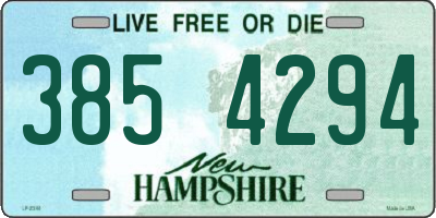 NH license plate 3854294