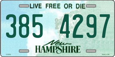 NH license plate 3854297