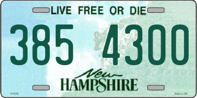 NH license plate 3854300