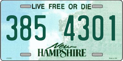 NH license plate 3854301