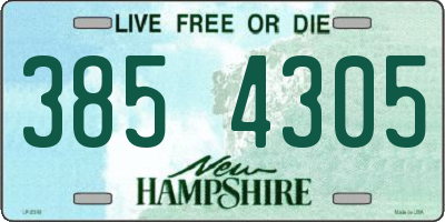 NH license plate 3854305