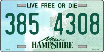 NH license plate 3854308