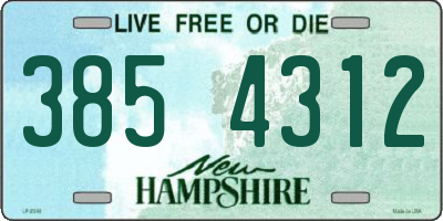 NH license plate 3854312